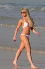 JORGIE PORTER in Bikini at a Beach in Dubai 03/20/2017