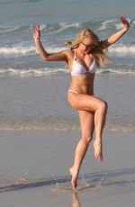 JORGIE PORTER in Bikini at a Beach in Dubai 03/20/2017