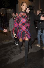 JOURDAN DUNN Leaves Her Hotel in Paris 03/04/2017