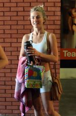 JULIANNE HOUGH at Core Power Yoga in Studio City 03/11/2017