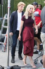 JULIANNE HOUGH on the Set of Extra in Hollywood 03/07/2017