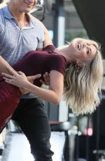 JULIANNE HOUGH on the Set of Extra in Hollywood 03/07/2017