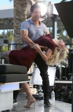 JULIANNE HOUGH on the Set of Extra in Hollywood 03/07/2017