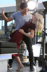JULIANNE HOUGH on the Set of Extra in Hollywood 03/07/2017