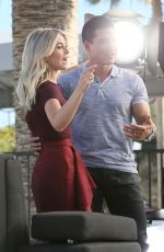 JULIANNE HOUGH on the Set of Extra in Hollywood 03/07/2017