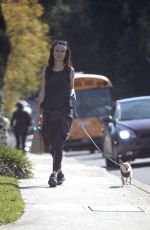 JULIETTE LEWIS Walks Her Dog Out in Brentwood 03/03/2017