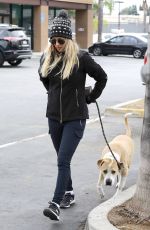 KALEY CUOCO Walks Her Dog Out in Woodland Hills 03/21/2017