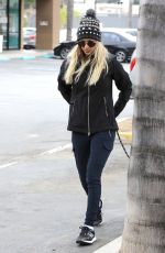 KALEY CUOCO Walks Her Dog Out in Woodland Hills 03/21/2017