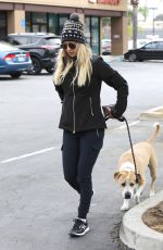 KALEY CUOCO Walks Her Dog Out in Woodland Hills 03/21/2017