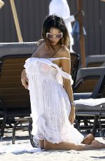 KARINA JELINEK in Bikini on the Beach in Miami 03/22/2017