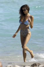 KARINA JELINEK in Bikini on the Beach in Miami 03/22/2017