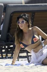 KARINA JELINEK in Bikini on the Beach in Miami 03/22/2017