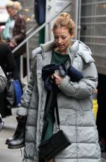KARINE VANASSE on the Set of Salamander in Manhattan 03/28/2017