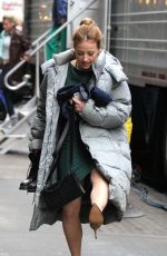 KARINE VANASSE on the Set of Salamander in Manhattan 03/28/2017