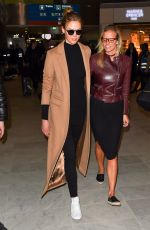 KARLIE KLOSS Arrives at CDG Airport in Paris 03/01/2017