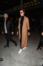 KARLIE KLOSS Arrives at CDG Airport in Paris 03/01/2017