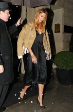 KARLIE KLOSS Out for Dinner in Paris 03/02/2017
