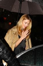 KARLIE KLOSS Out for Dinner in Paris 03/02/2017