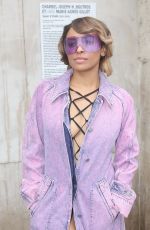 KAT GRAHAM Arrives at Veronique Leroy Fashion Show at Paris Fashion Week 03/04/2017