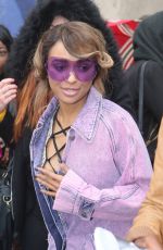 KAT GRAHAM Arrives at Veronique Leroy Fashion Show at Paris Fashion Week 03/04/2017