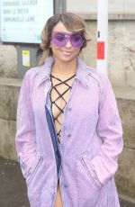 KAT GRAHAM Arrives at Veronique Leroy Fashion Show at Paris Fashion Week 03/04/2017