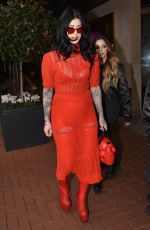 KAT VON D Leaves Westbury Hotel in Dublin 03/30/2017