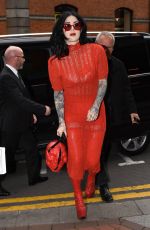KAT VON D Leaves Westbury Hotel in Dublin 03/30/2017