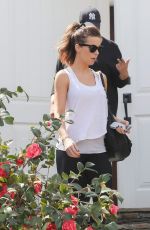 KATE BECKINSALE Leaves Her Home in Pacific Palisades 03/17/2017