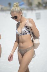 KATE ENGLAND and NAOMI WOODS in Bikinis on the Beach in Miami 03/01/2017