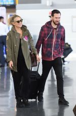 KATE HUDSON at JFK Airport in New York 03/24/201