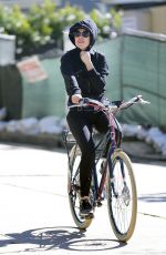 KATE HUDSON Out for a Bike Ride in Brentwood 03/01/2017
