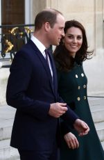 KATE MIDDLETON and Prince William at Elysee Palace in Paris 03/17/2017