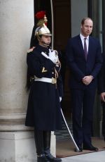 KATE MIDDLETON and Prince William at Elysee Palace in Paris 03/17/2017