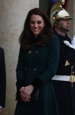 KATE MIDDLETON and Prince William at Elysee Palace in Paris 03/17/2017