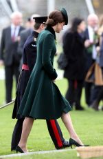 KATE MIDDLETON at Annual Irish Guards St Patrick
