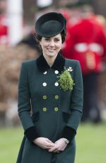 KATE MIDDLETON at Annual Irish Guards St Patrick