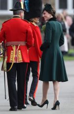 KATE MIDDLETON at Annual Irish Guards St Patrick