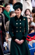 KATE MIDDLETON at Annual Irish Guards St Patrick