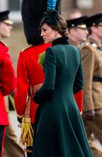 KATE MIDDLETON at Annual Irish Guards St Patrick