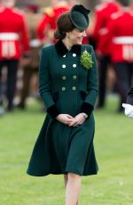 KATE MIDDLETON at Annual Irish Guards St Patrick