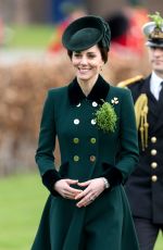 KATE MIDDLETON at Annual Irish Guards St Patrick