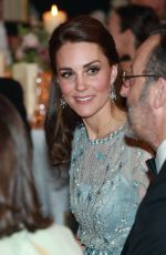 KATE MIDDLETON at Dinner at British Embassy in Paris 03/17/2017