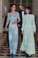 KATE MIDDLETON at Dinner at British Embassy in Paris 03/17/2017