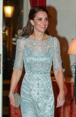 KATE MIDDLETON at Dinner at British Embassy in Paris 03/17/2017