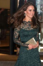 KATE MIDDLETON at Glittering Gala at National Portrait Gallery in London 03/28/2017