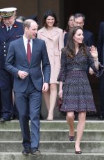 KATE MIDDLETON at Les Invalides in Paris 03/18/2017