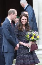KATE MIDDLETON at Les Invalides in Paris 03/18/2017