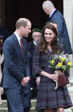 KATE MIDDLETON at Les Invalides in Paris 03/18/2017