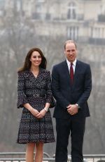 KATE MIDDLETON at Trocadero Square in Paris 03/18/2017