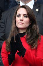 KATE MIDDLETON at Wales vs France Match in France 03/18/2017